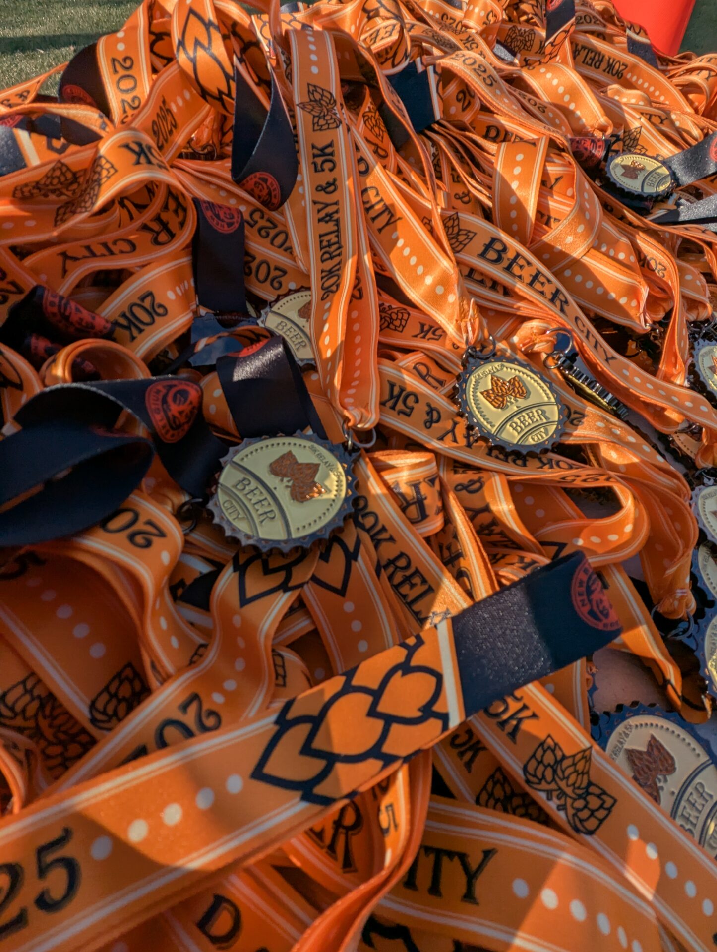 Beer City Relay 2025 finisher medals