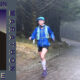 Black Mountain Marathon and Mount Mitchell Challenge logo alongside photos of a trail runner in the mountains and racers at the crowded starting line
